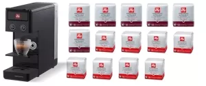 MACCHINA CAFFE ILLY NERA Y3.3 CON 252 CAPSULE CAFFE